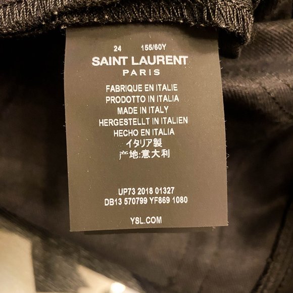 Saint Laurent D02 High-Rise Frayed Hem Jeans - Picture 6 of 11